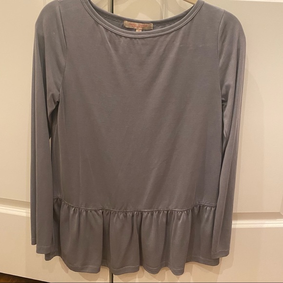 Long sleeve peplum top - Picture 1 of 3